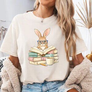 Graphic Book Shirt, Easter Book Tee, Cute Easter Gift